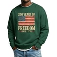thumbnail image 1 of 250 Years America Anniversary 250th Independence Day Vintage American Flag Print Sweatshirt, 1 of 3