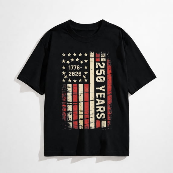 250 Years America Anniversary 250th Independence Day Vintage Mens T-Shirt