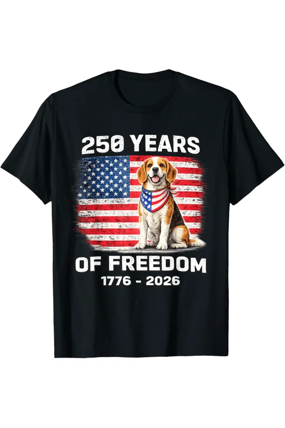 250 Years America Anniversary Beagle 250Th Anniversary T-Shirt Unisex Full Size S-5XL
