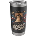 thumbnail image 1 of 250 Years America Anniversary USA 250th Birthday American Stainless Steel Insulated Tumbler, 1 of 8