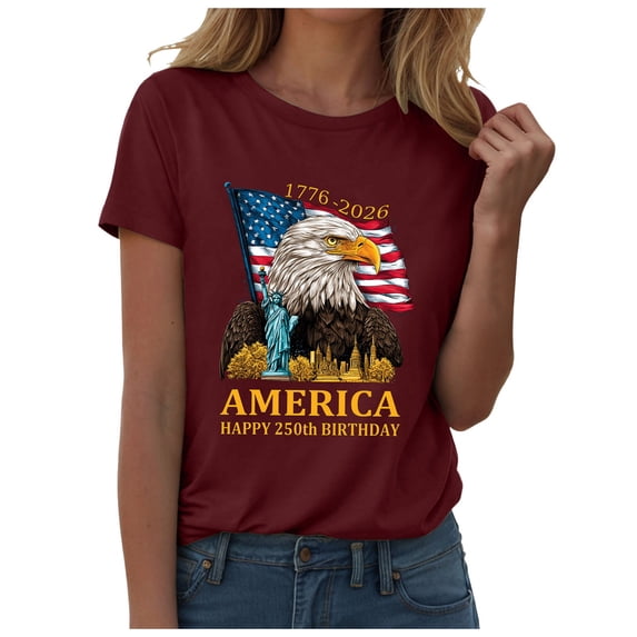 250 Years American 1776-2026 250th Birthday 250th USA Womens T-Shirt Wine,XXL