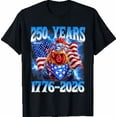 thumbnail image 1 of 250 Years American 1776 2026 250th USA Chickens T-Shirt, 1 of 2