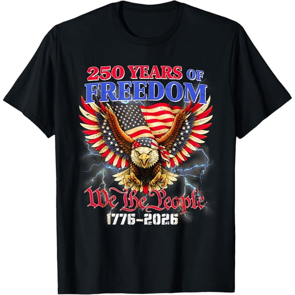 250 Years American 1776 2026 250th USA Men Women T-Shirt