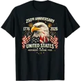 thumbnail image 1 of 250 Years American Flag 250Th Anniversary T-Shirt All Size S-5Xl, 1 of 6