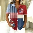 thumbnail image 1 of 250 Years American Flag 250th Anniversary USA T-Shirt Button Down Short Sleeve Shirts, 1 of 7