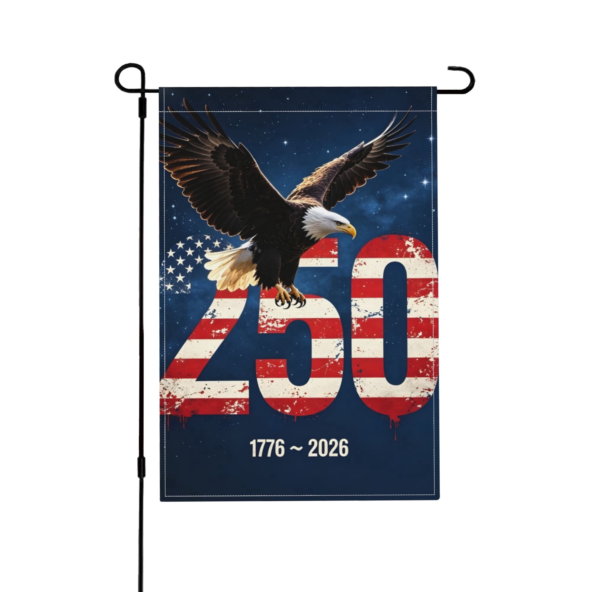 250 Years Anniversary Garden Flag,250th Anniversary USA Patriotic ...