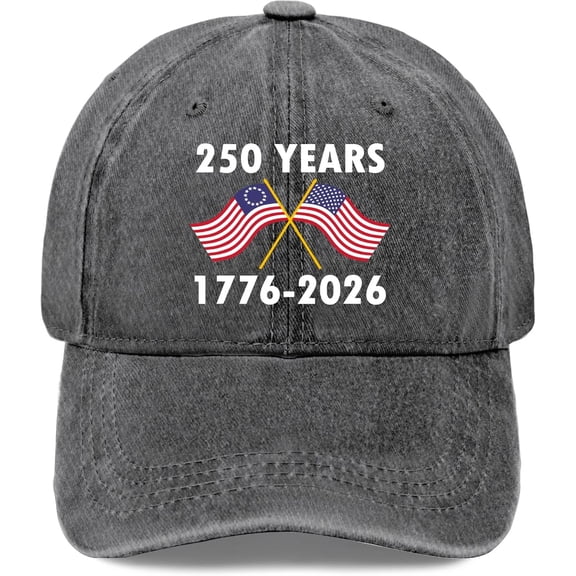 250 Years Anniversary July 4th Hats for Womens Stylish Washed