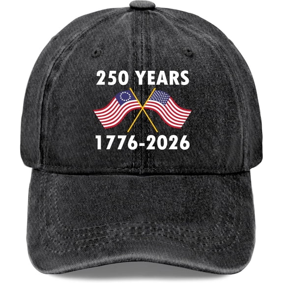 250 Years Anniversary July 4th Hats for Womens Stylish Washed