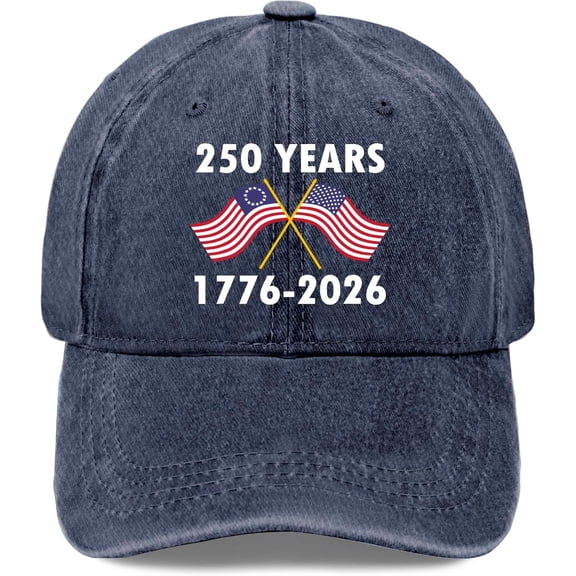 250 Years Anniversary July 4th Hats for Womens Stylish Washed