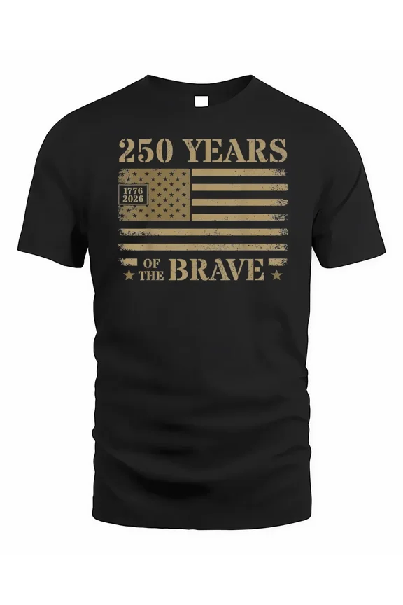 250 Years Brave Flag for Men Shirt