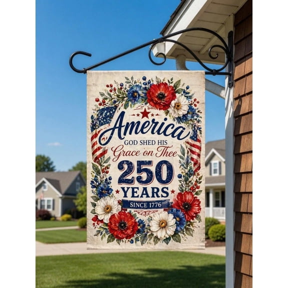 250 Years Fighter Jets Flag, USA 250th Anniversary Flag, 1776-2026, America 250 Emblem, Semiquincentennial, 4th of July Flag 12x18 POLE NOT INCLUDED Garden Flag