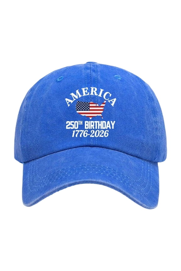 250 Years of Freedom Baseball Cap, 4th of July Cotton Patriotic Hat Adjustable Unisex Casual Sports Cap, 250 Anniversary USA Hat Independence Day Freedom Printed Cap