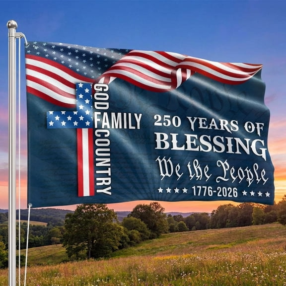 250 Years of Freedom Betsy Ross 17762026 Eagle Grommet Flag for Dcor, 4th July, 250th Anniversary Gift 3x5 ft Double Side Flag, Summer Memorial Day Decor, USA Flag