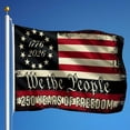 thumbnail image 1 of 250 Years of Freedom Flag 1776-2026 Flag Patriotic Outdoor Flag 13 Star Flag USA 250th Flag 5 X 3 FT Distressed Flag with 13 Stars and 250 Years of Freedom Design for Outdoor 250th Anniversary Events, 1 of 6