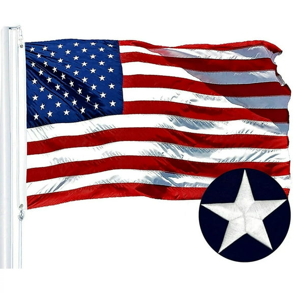 250 Years Heavy Duty USA Embroidered Flag for Outside 3x5 FT 4th of July Merica 250th Anniversary Memorial Flags with Stars and Sewn Stripes 1776-2026 US Merchandise Banner with Grommets for Yard