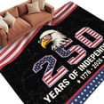 250 Years of Independence Washable Living Room Rugs 6'x9', 4th of July ...