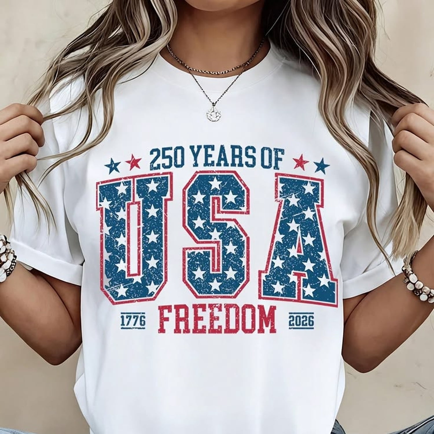 250 Years Of Usa Freedom 1776 2026 Patriotic T S1Hirt WoM1en AmeriC1An ...