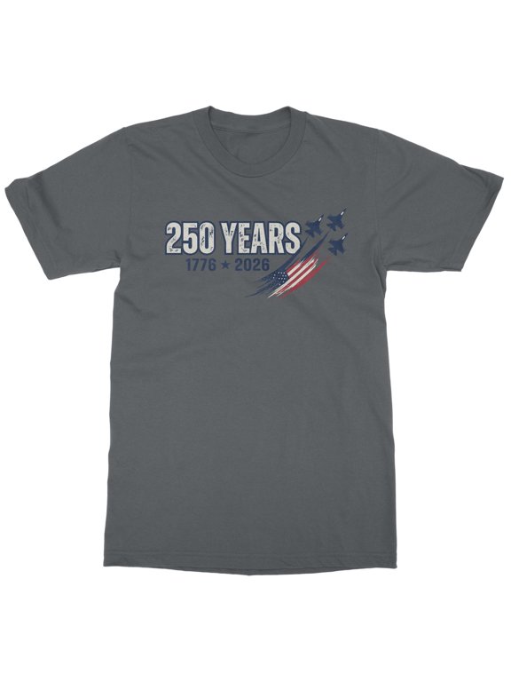 250 Years USA Fighter Jets American Flag T-Shirt