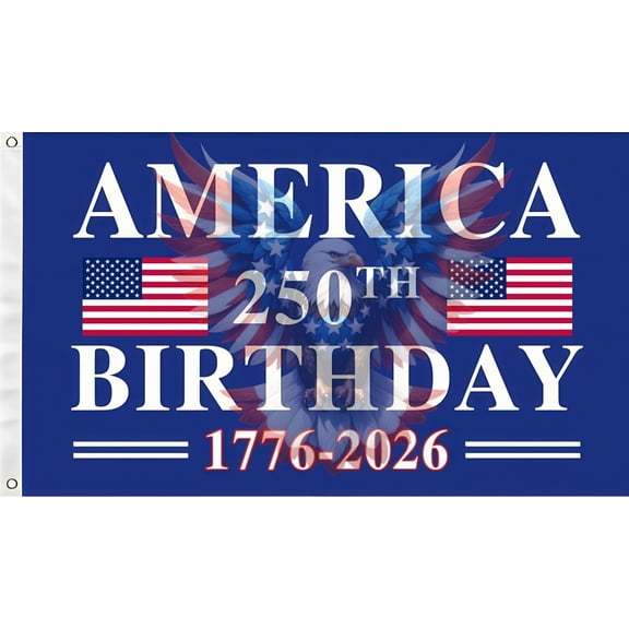 250 Years Usa 1776 2026 Flag , Men Women Banner,Vibrant Colors, Double Stitched with 2 Brass Grommets, Bar Garden Street Decoration, GYM, Office Decor,Indoor Outdoor Use,Gifts