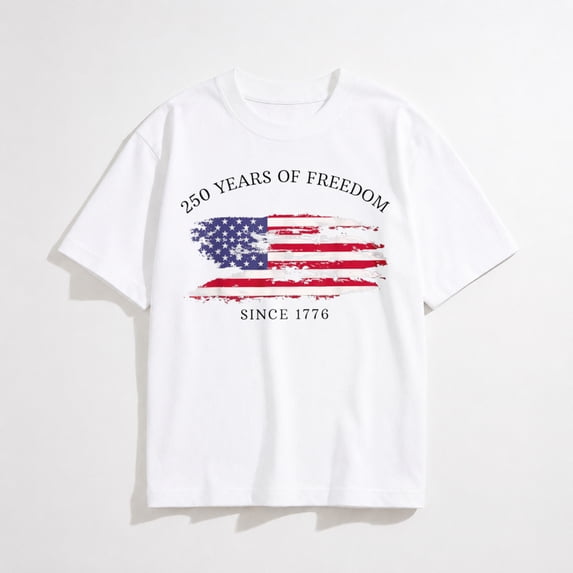 250 Years of Freedom 1776 2026 July 4th 250th Birthday Mens T-Shirt