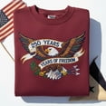 thumbnail image 1 of 250 Years of Freedom Embroidered Sweatshirt, Patriotic American Eagle Tee, US Bicentennial 1776-2026 Shirt, Veteran Gift, 1 of 4