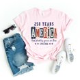 thumbnail image 1 of 250 Years of Freedom Shirt, God Shed His Grace on Thee Tee, 1776-2026 American Anniversary 4th of July Shirts for Women, Patriotic USA T-Shirt, 1 of 5