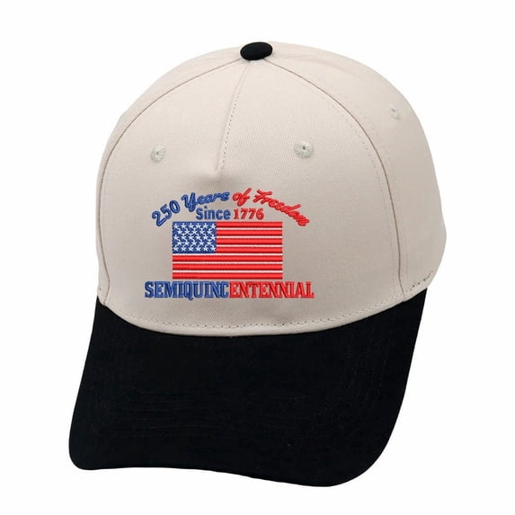 250 Years of Freedom Since 1776" Semiquincentennial Embroidered Patchwork Trucker Hat Adjustable Unisex Snapback, USA Bicentennial Travel