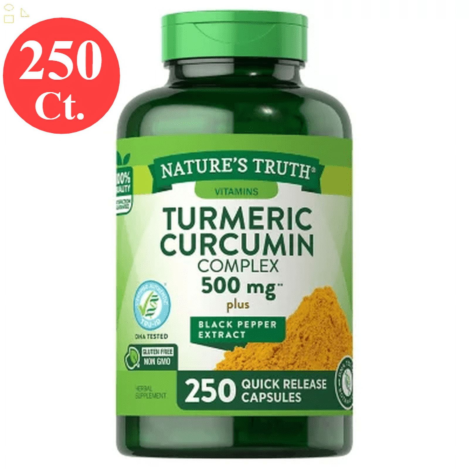 Nature's Truth Turmeric Curcumin Complex 500Mg, With Black Pepper