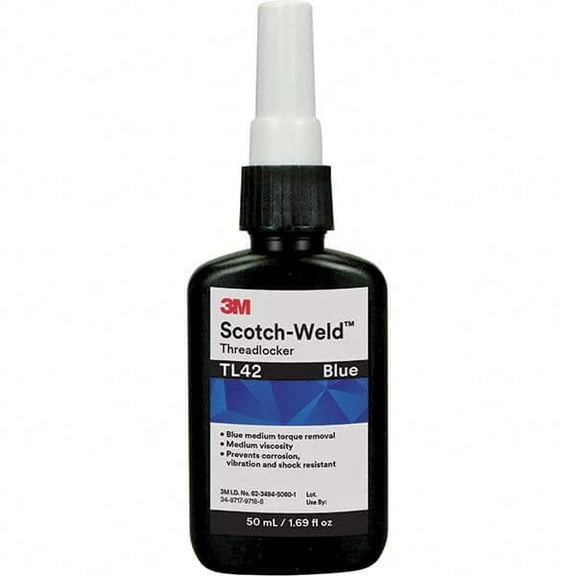 250 mL Bottle Blue Liquid Threadlocker