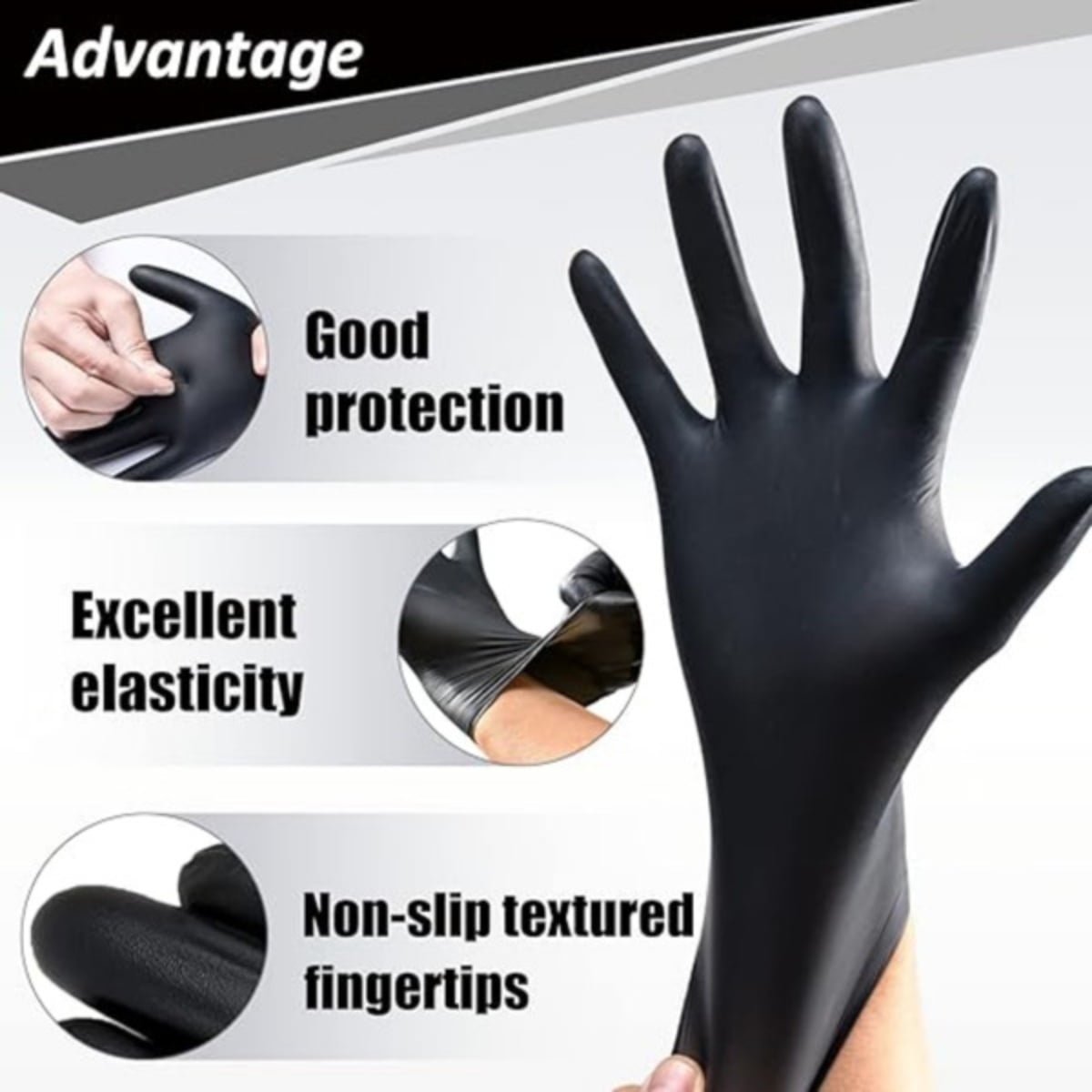 250 units of Comfortable and ChemicalResistant Black Nitrile