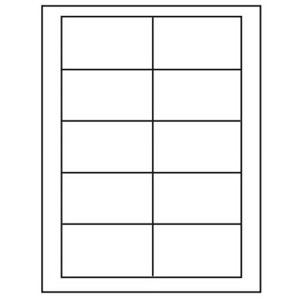 2500 Business Card LABELS with Adhesive, NOT Business Cards, 2" x 3 1/2