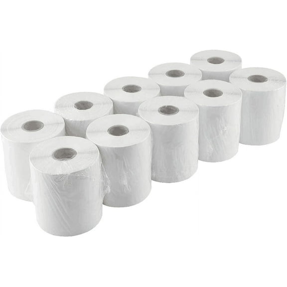 2500 PCS 4"x 6" Thermal Shipping Labels, White Perforated & Strong Adhesive Direct Thermal Labels (250 Labels/Roll), Compatible with Zebra, Rollo, Jadens, Nelko,10 Rolls