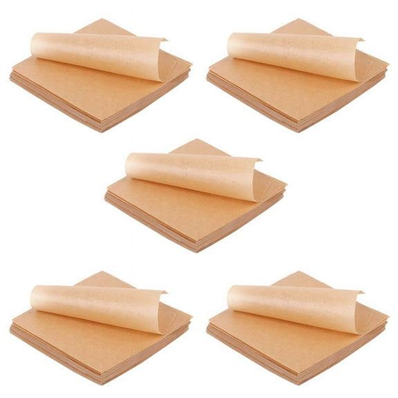 2500 Pcs Unbleached Parchment Paper Baking Sheets, Inches Non-Stick Precut Baking Parchment, Perfect for Wrapping,2500 *Parchment Paper,brown