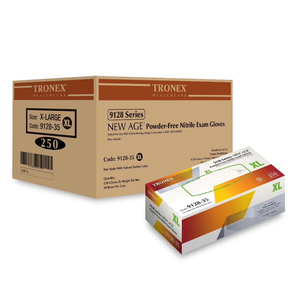 2500 Pcs Value Pack Tronex ChemoRated FingertipTextured Nitrile Exam