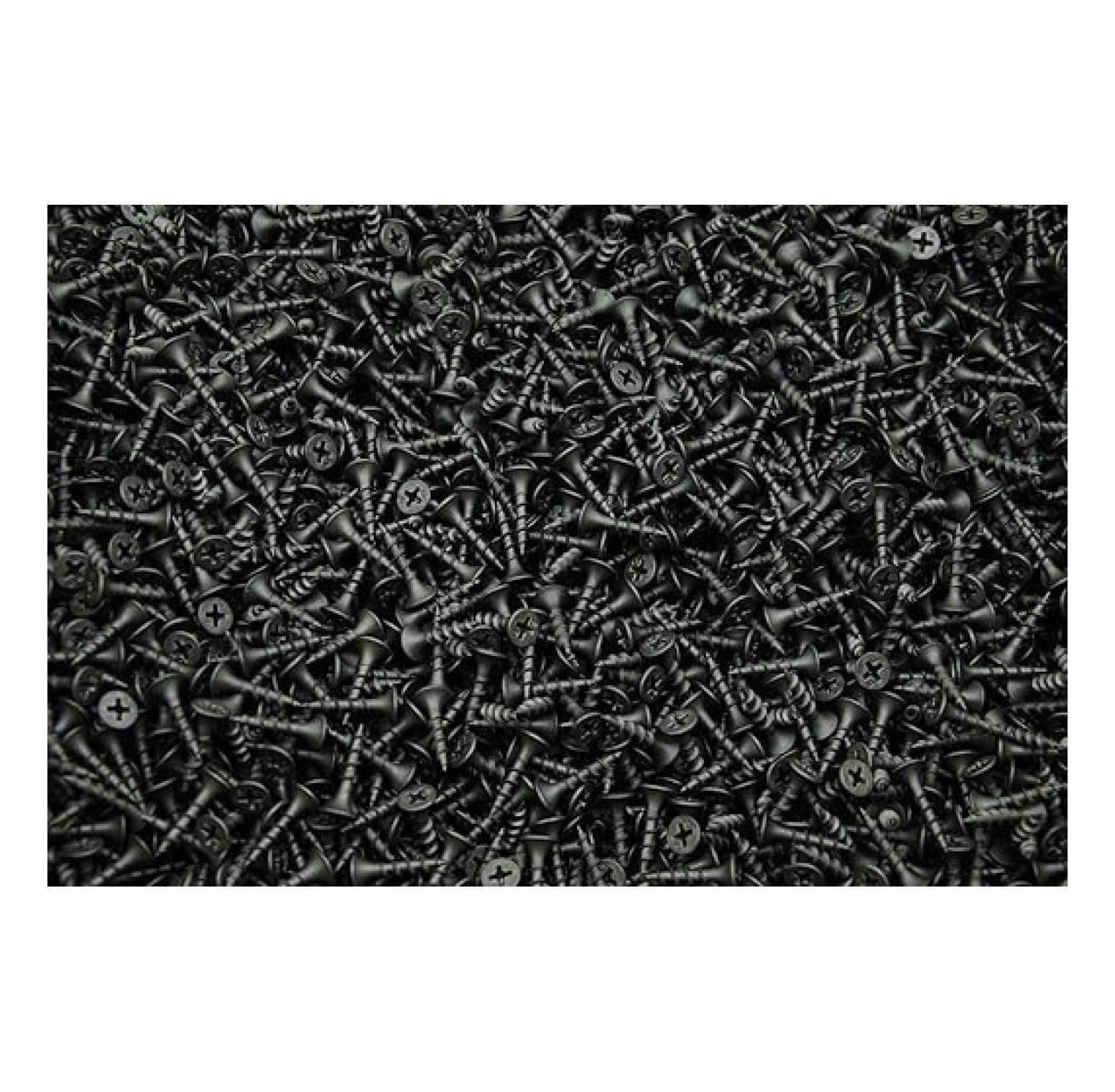 (2500) Phillips Bugle Head 6 x 3/4 Coarse Drywall Wood Screw - Plain Black