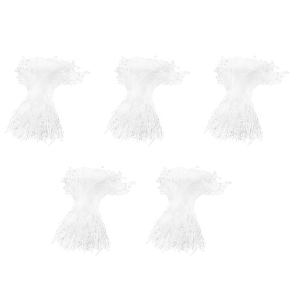 2500 Pieces White Snap Lock Pins Loop Price Tag Fastener 5 inch 130mm,2500(+/-) 2% Pcs x Tag Fastener,White