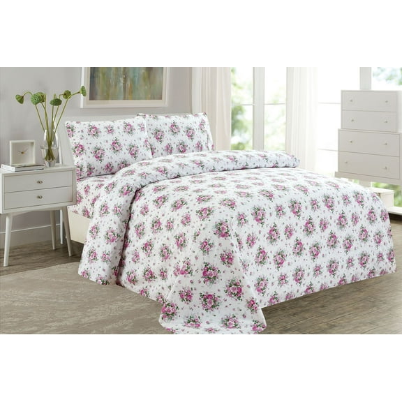 2500 Royal Printed Bamboo Collection Bed Sheet Set