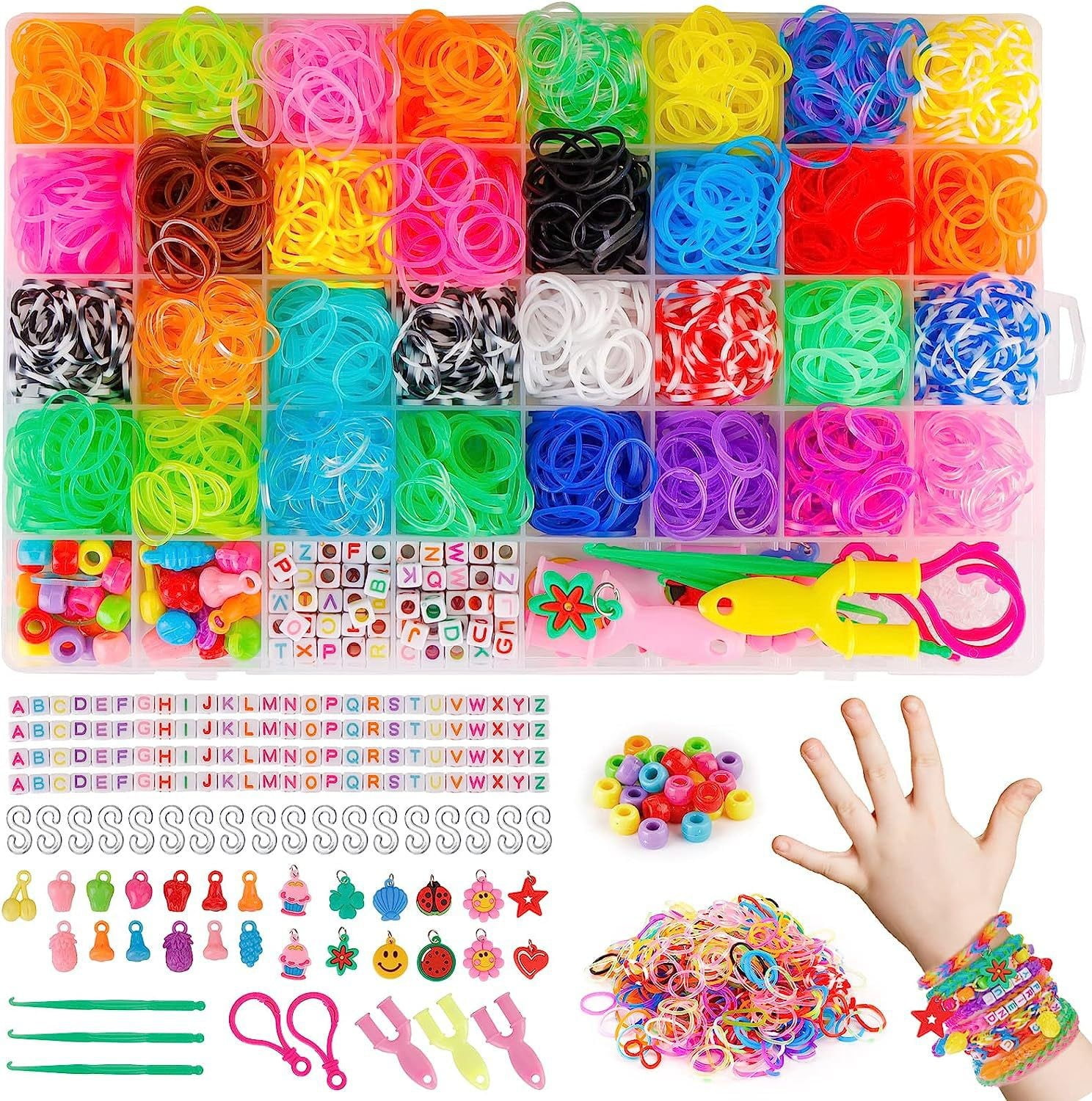 Black Friday Colorful Rubber Bands Making Kit - 2500+ Rubber Band Refill  Set In 32 Unique Colors With Other Accessories And Storage Box, Diy  Friendshi