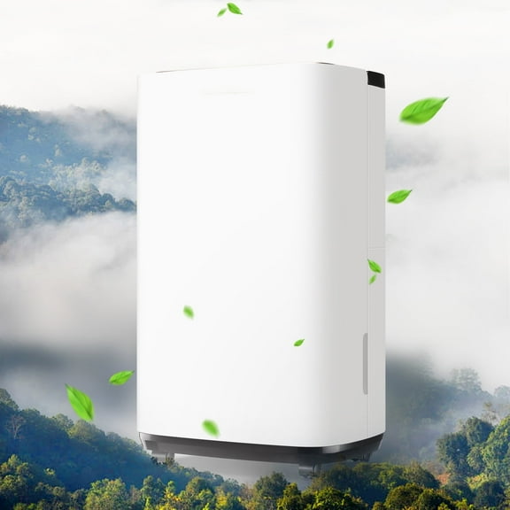 30 Pints Portable Home Dehumidifier for 2500 Sq.ft  for Basement with Drain Hose, 8inch Wide, White, New
