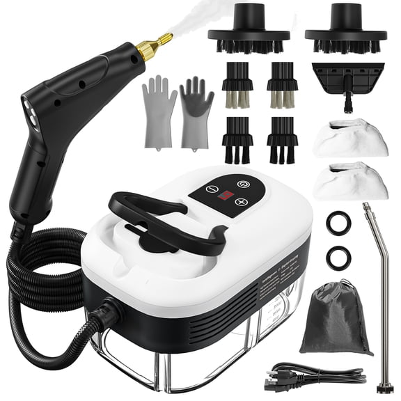 2500 W Steam Cleaner for Home, Pressurized Handheld Steam Cleaner, High-Temperature Steamer for Cleaning Car Detailing, Grout, Couch, Floor Tile, Bathroom, Microwave, Mattress Bed Bugs, Windows