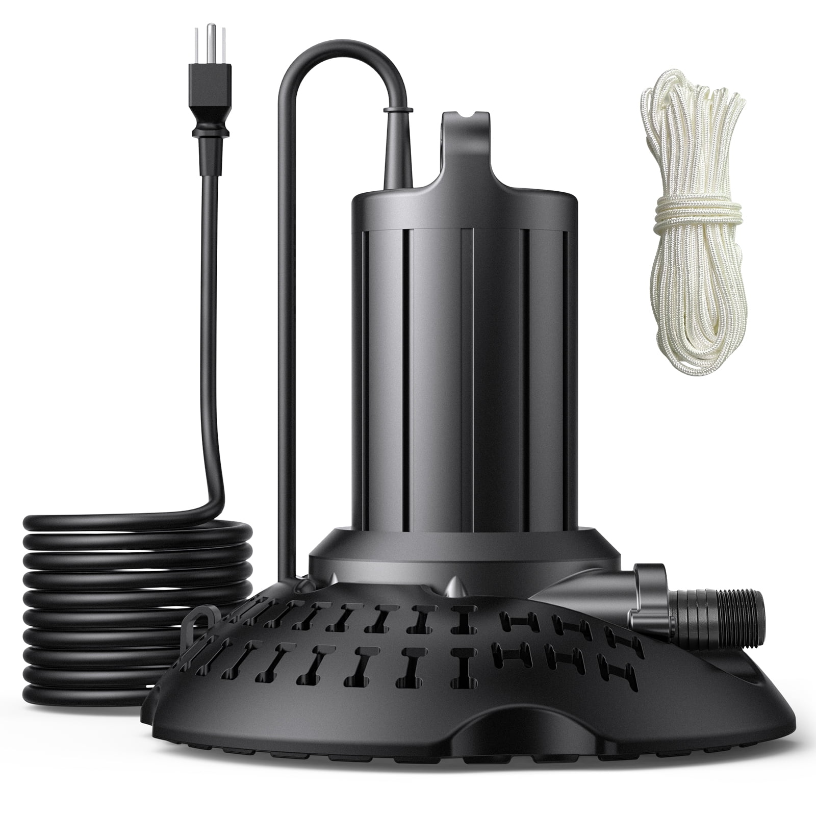 Pool Sump 2500GPH Pool Cover Pump Automatic On Off, Sump Pump Submersible Water ...