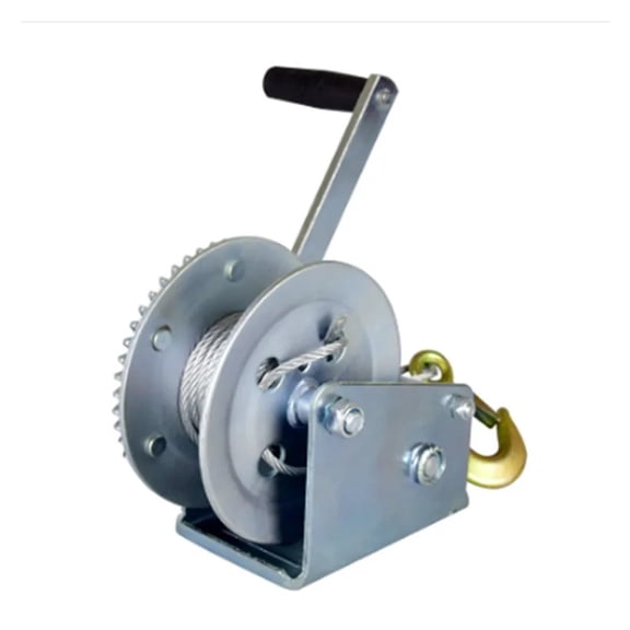 2500LBSx8m Boat Truck Auto Self-locking Hand Manual Galvanized Steel Winch, Hand Tool Lifting Sling