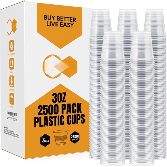 2500Pack 3oz Cups,Disposable Mouthwash Cups,3 Ounce Small Tumblers for Drinking Tasting, Samples
