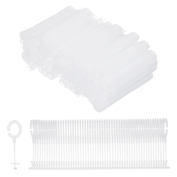 Uxcell 2500Pcs J Hook Standard Tagging Barb Fasteners, 15mm/0.59 Inch Tagging Gun Fasteners PP Plastic Tag Barbs Pins Attachments for Clothing Price Tag Label Garment Retail, White