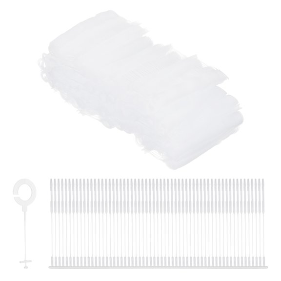 2500Pcs J Hook Standard Tagging Barb Fasteners, 25mm/0.98 inch Tagging Gun Fasteners PP Plastic Tag Barbs Pins Attachments, Transparent