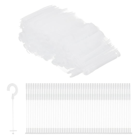 2500Pcs J Hook Standard Tagging Barb Fasteners, 35mm/1.38 inch Tagging Gun Fasteners PP Plastic Tag Barbs Pins Attachments, Transparent