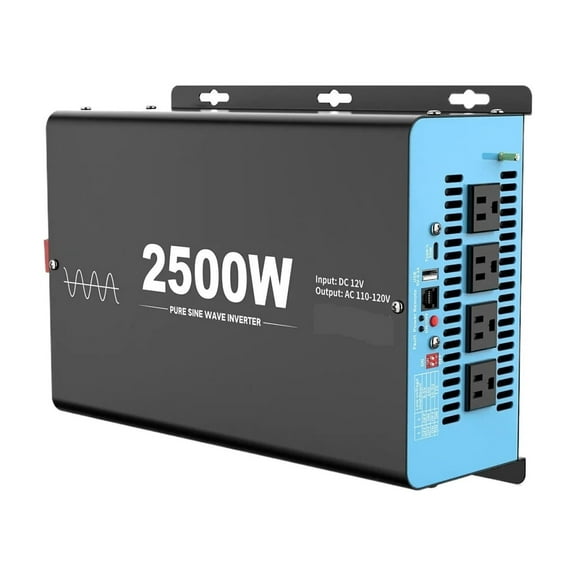2500W/4000W Power Inverter Pure Sine Wave DC 12V To AC LCD Display For RV ,Multiple Protections