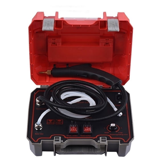 2500W Electric Steam Cleaner, High Pressure Temperature Sterilization Steamer For Car Home Steam Gun ,Easy to Use - RED_1