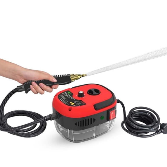 2500W Fast Heating Handheld Steam Cleaner – Multi-Surface Steamer with Large Water Tank, 6 Steam Settings & Attachments for Floors, Windows & Cars