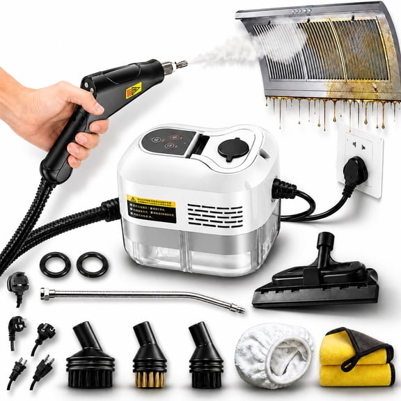 2500W Handheld High-Temperature Pressurized Steam Cleaner, Professional High-Pressure Rapid-Heating Steam Cleaner, Steam Cleaner For Car, Kitchen, Bathroom, Furniture, Windows